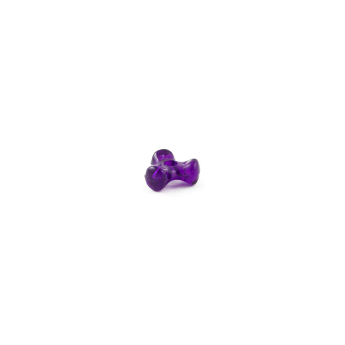 11 mm Acrylic Dark Purple Tri Beads Bulk 1,000 Pieces - artcovecrafts.com