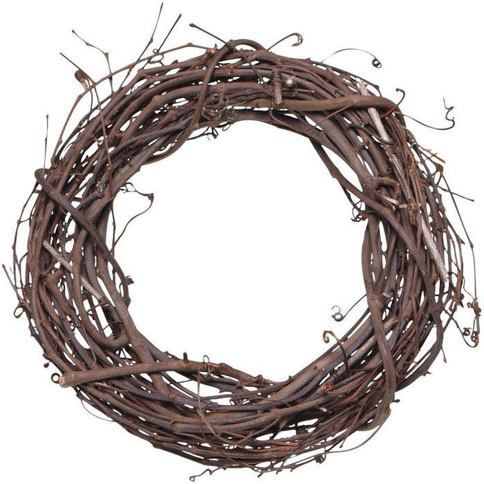 12 inch Natural Large Grapevine Wreath 1 Piece - artcovecrafts.com