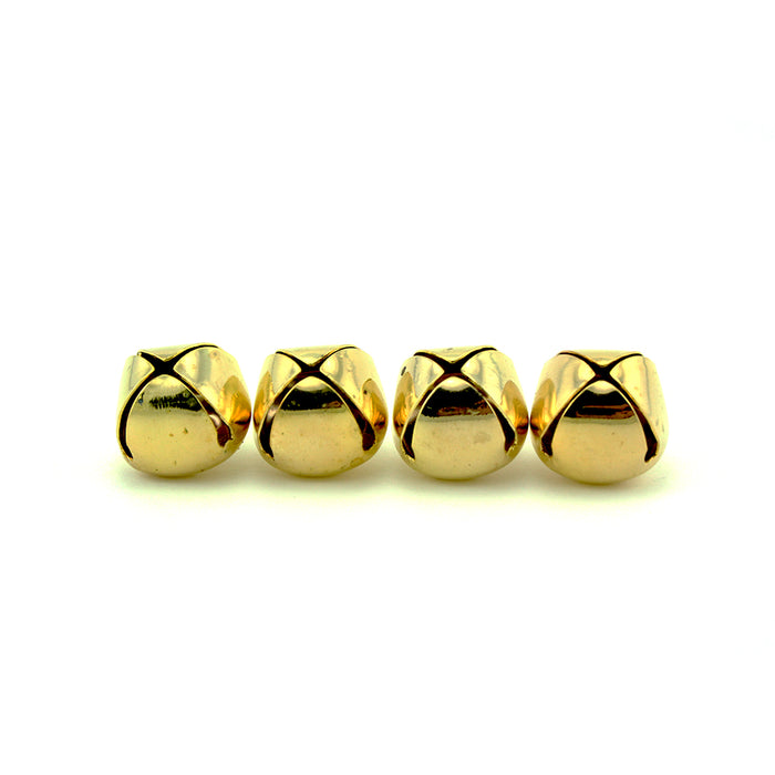 1.25 inch 30mm Large Gold Jingle Bells Bulk 100 Pieces - artcovecrafts.com