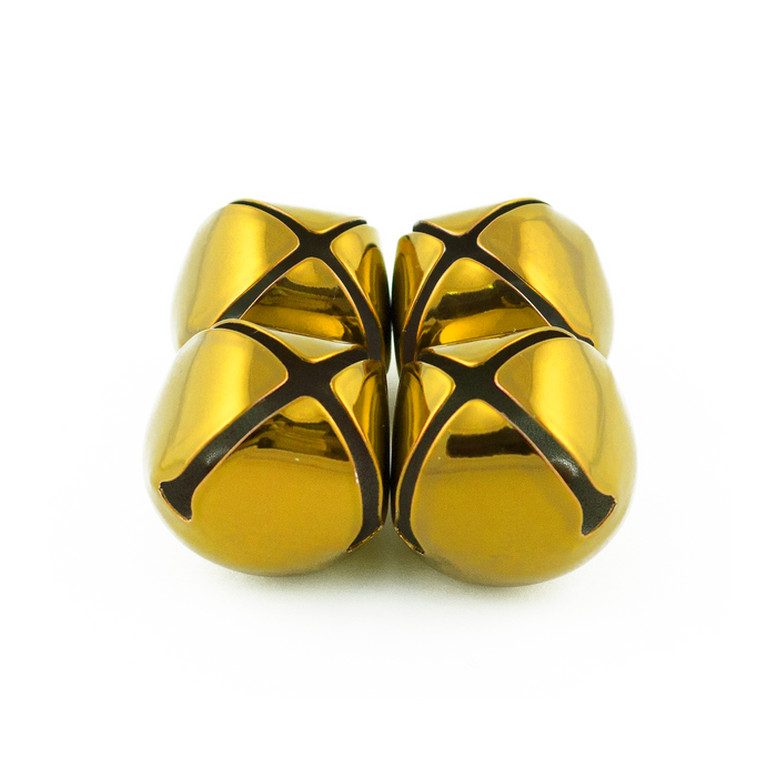 1.25 inch 30mm Large Gold Jingle Bells Bulk 100 Pieces - artcovecrafts.com