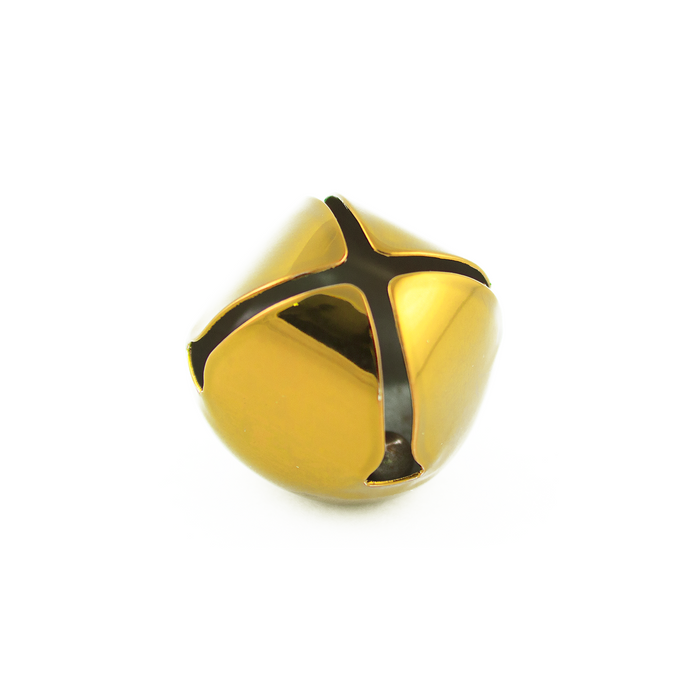1.25 inch 30mm Large Gold Jingle Bells Bulk 100 Pieces - artcovecrafts.com