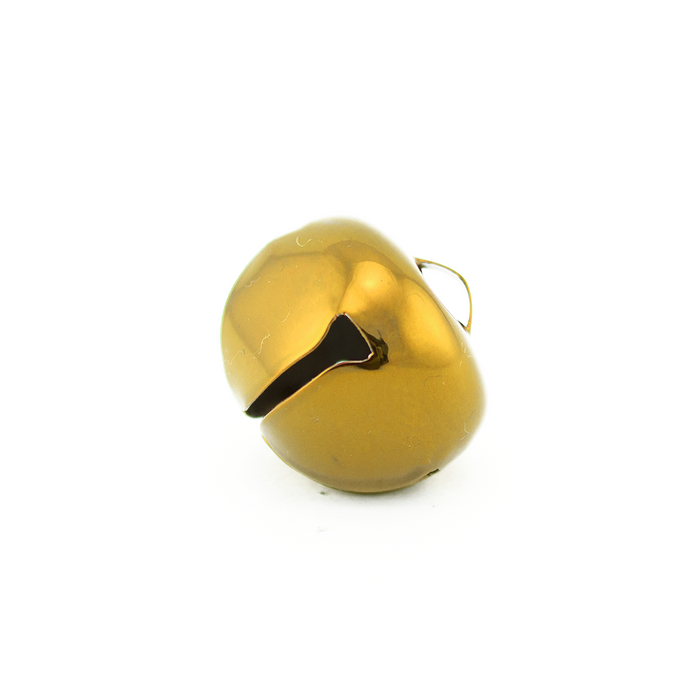 1.5 Inch 36mm Extra Large Giant Jumbo Gold Craft Jingle Bells 2 Pieces - artcovecrafts.com