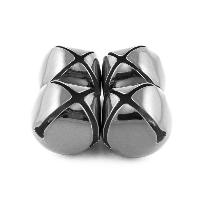 1.5 Inch 36mm Extra Large Giant Jumbo Silver Craft Jingle Bells Bulk 100 Pieces - artcovecrafts.com