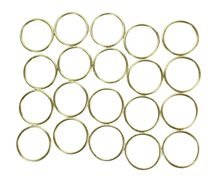 1.5 Inch Gold Metal Rings Hoops for Crafts Bulk Wholesale 20 Pieces