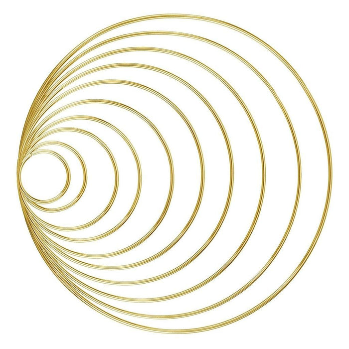 1.5 Inch Gold Metal Rings Hoops for Crafts Bulk Wholesale