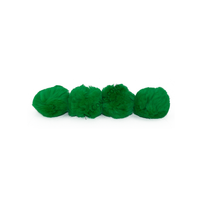 1.5 inch Kelly Green Craft Pom Poms 50 Pieces - artcovecrafts.com