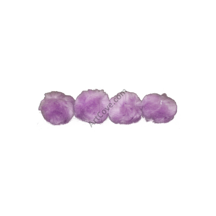 1.5 inch Lavender Craft Pom Poms 50 Pieces - artcovecrafts.com