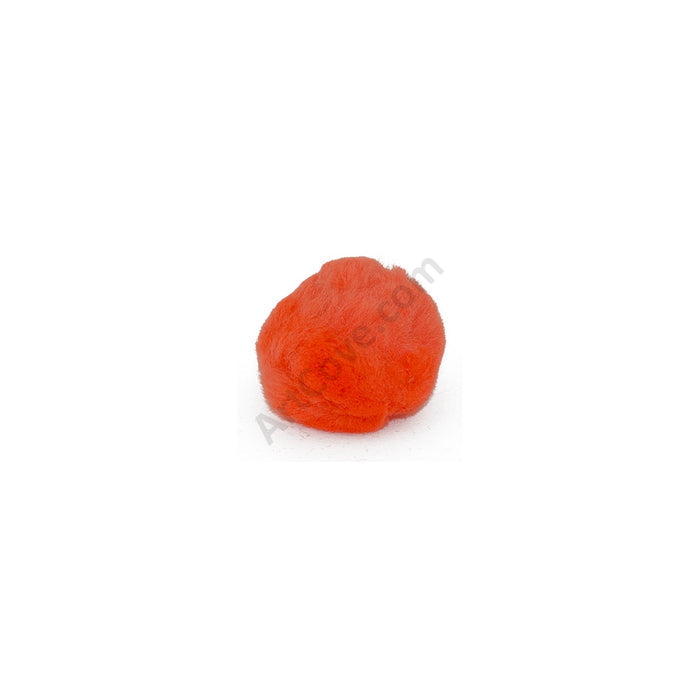 1.5 inch Orange Craft Pom Poms 50 Pieces - artcovecrafts.com