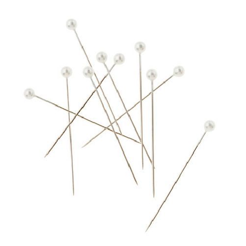 1.5 inch Pearl Head Corsage Pins 144 Pieces - artcovecrafts.com