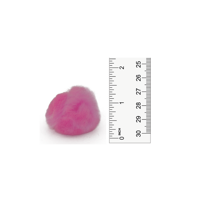 1.5 inch Pink Craft Pom Poms 50 Pieces - artcovecrafts.com