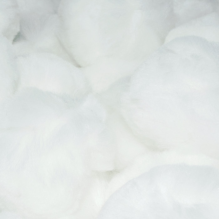 1.5 inch White Craft Pom Poms 50 Pieces - artcovecrafts.com