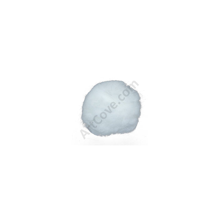 1.5 inch White Craft Pom Poms 50 Pieces - artcovecrafts.com