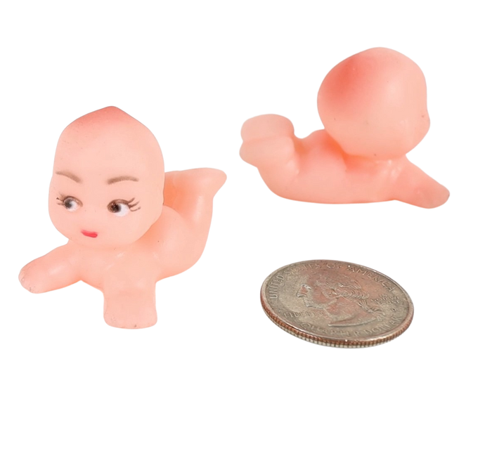 1.75 Inch Mini Kewpie Plastic Dolls 12 Pieces Baby Shower Favors Decoration - artcovecrafts.com