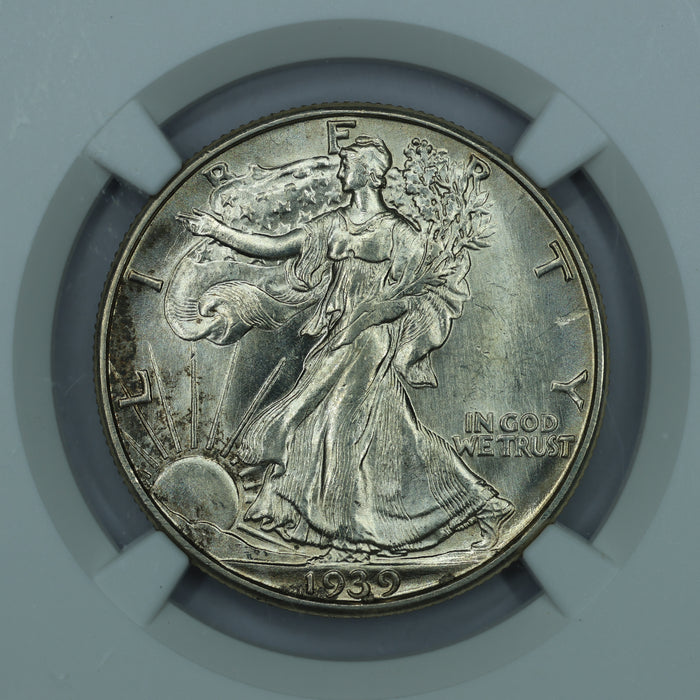 1939 D (Denver) Walking Liberty Silver Half Dollar 50c - NGC MS63