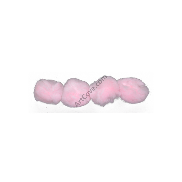 2 Inch Light Pink Craft Pom Poms 25 Pieces - artcovecrafts.com
