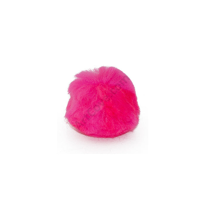 2 Inch Neon Pink Craft Pom Poms 25 Pieces - artcovecrafts.com