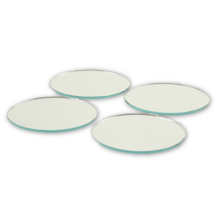 2 inch Small Round Craft Mirrors Bulk 24 Pieces Mirror Mosaic Tiles - artcovecrafts.com