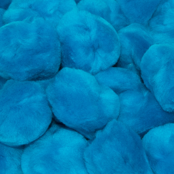 2 Inch Turquoise Craft Pom Poms 25 Pieces - artcovecrafts.com