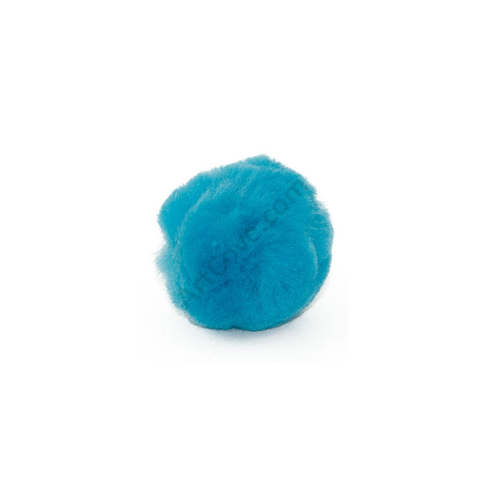 2 Inch Turquoise Craft Pom Poms 25 Pieces - artcovecrafts.com