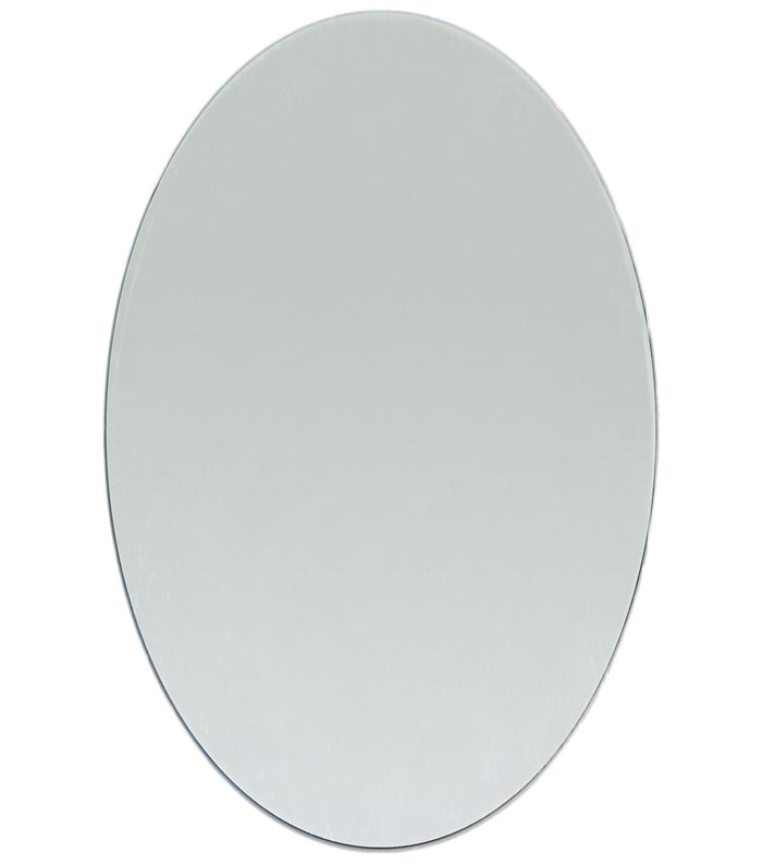 2 x 1.5 inch Mini Oval Glass Mirrors Bulk 24 Pieces Mosaic Mirror Tiles - artcovecrafts.com