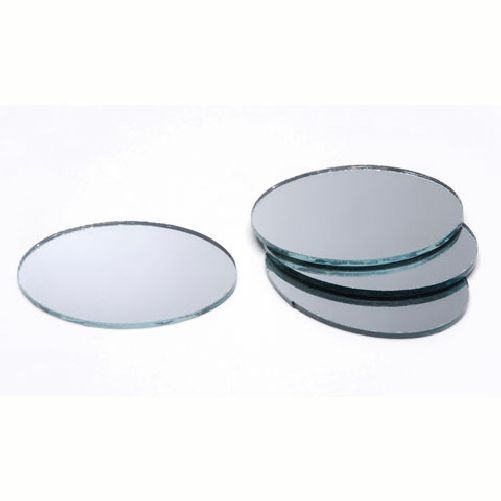 2 x 3 inch Small Craft Oval Mirrors Bulk 24 Pieces