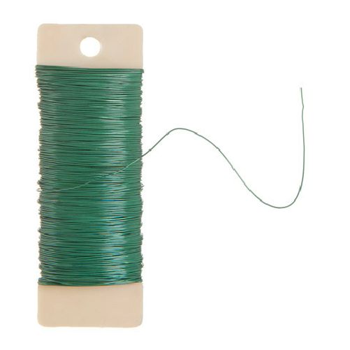 20 Gauge Green Floral Paddle Wire 26 yards - artcovecrafts.com