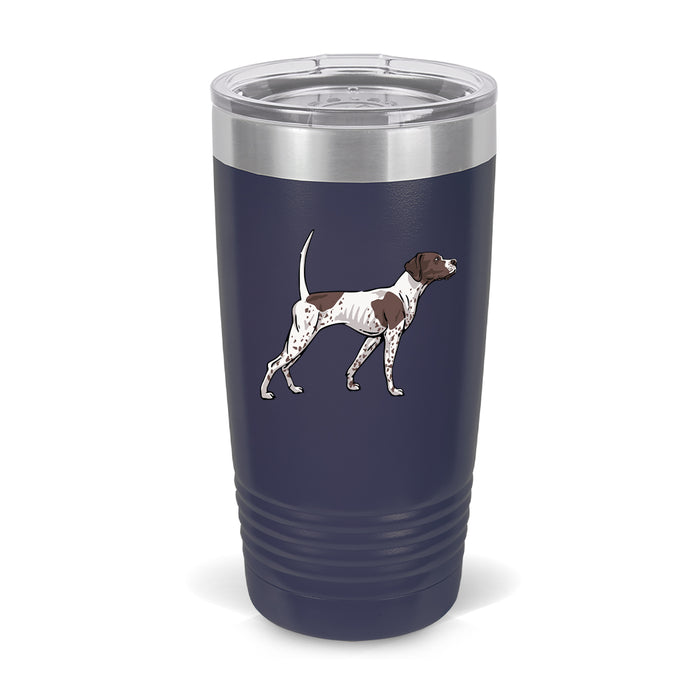 Liver and White / Navy Blue