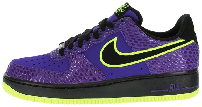 2013 Nike Air Force 1 Low "Court Purple Black Volt"