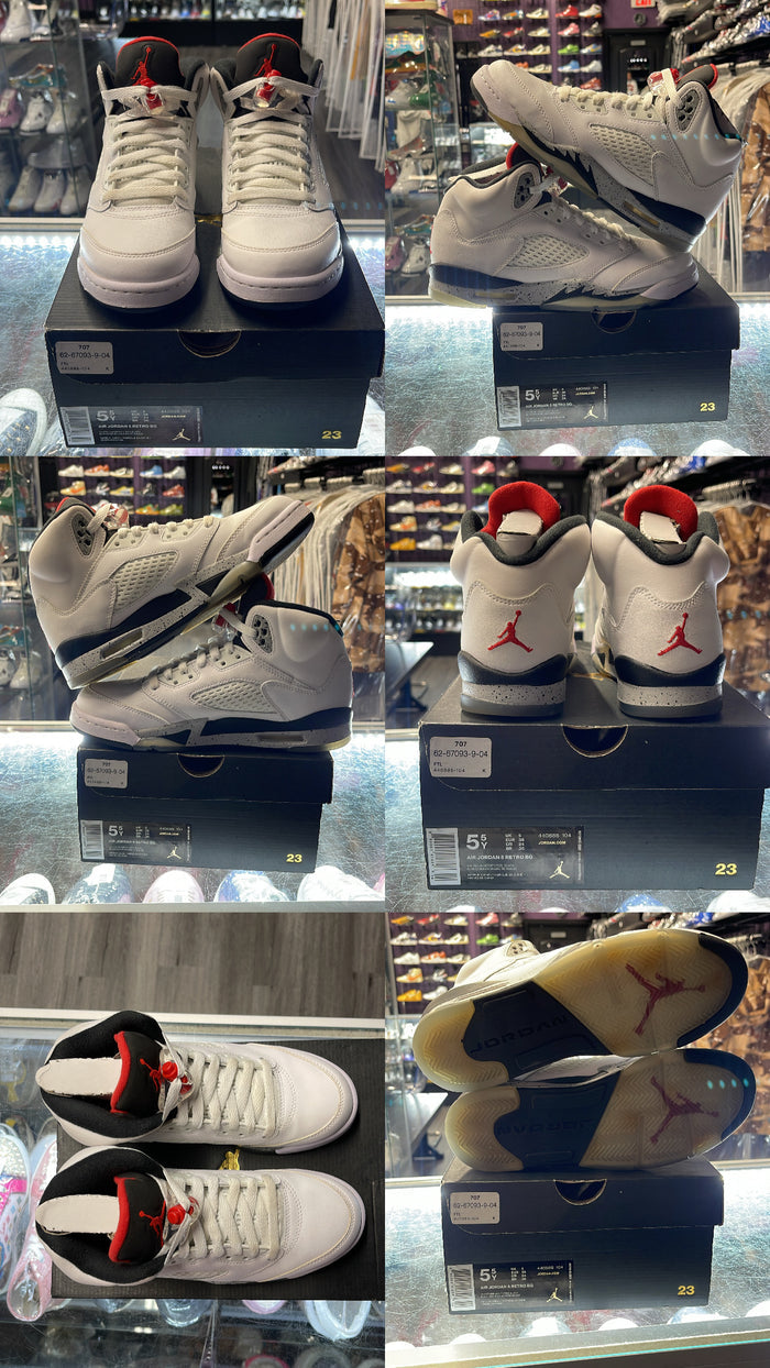 2017 Air Jordan Retro 5 "White Cement" (GS)