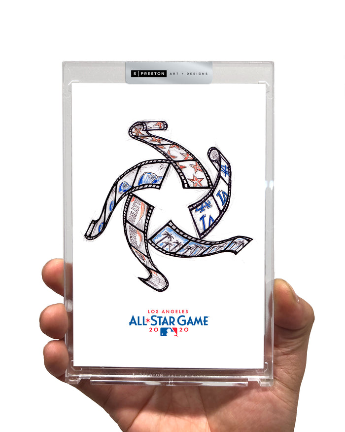 2022 MLB All-Star Game Sketch Art Slab