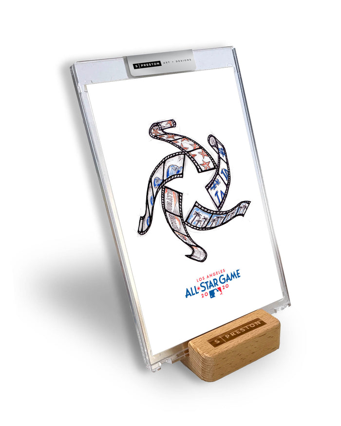 2022 MLB All-Star Game Sketch Art Slab