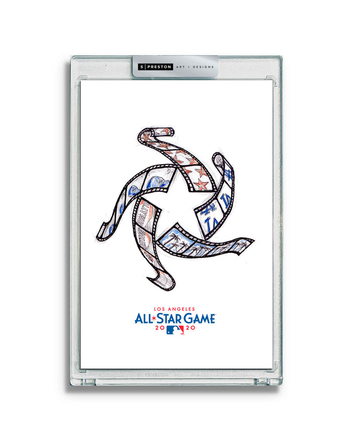 2022 MLB All-Star Game Sketch Art Slab