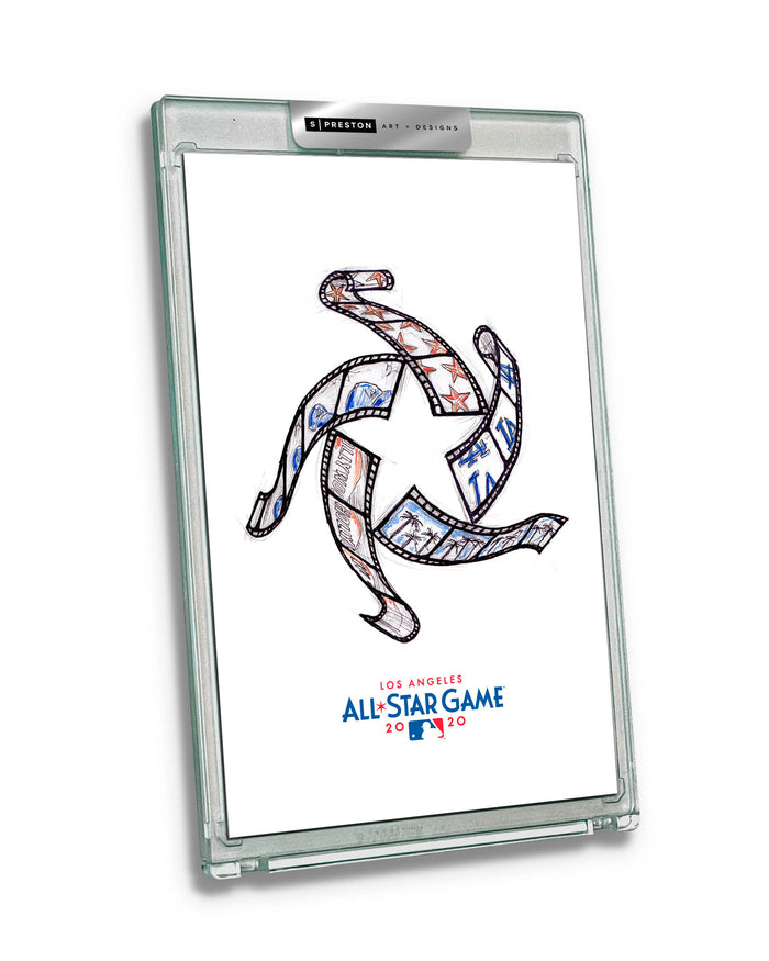 2022 MLB All-Star Game Sketch Art Slab