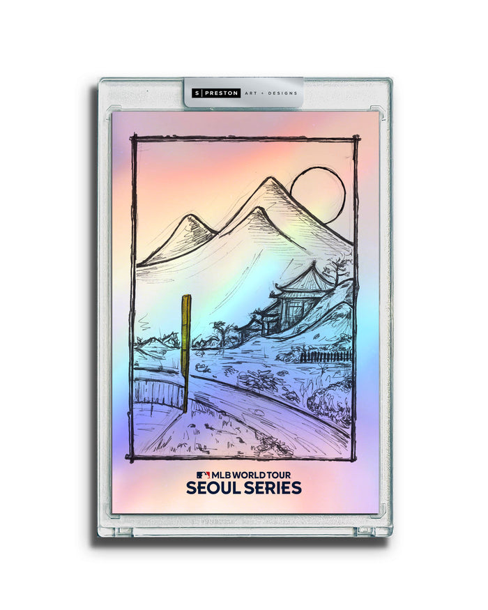 2024 MLB Seoul Series Sketch Art Slab