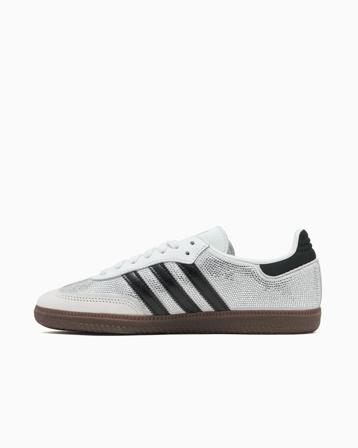 2025 Adidas Samba OG "Rhinestone Crystal White Silver" (W)