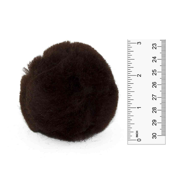 3 Inch Brown Large Craft Pom Poms 12 Pieces - artcovecrafts.com