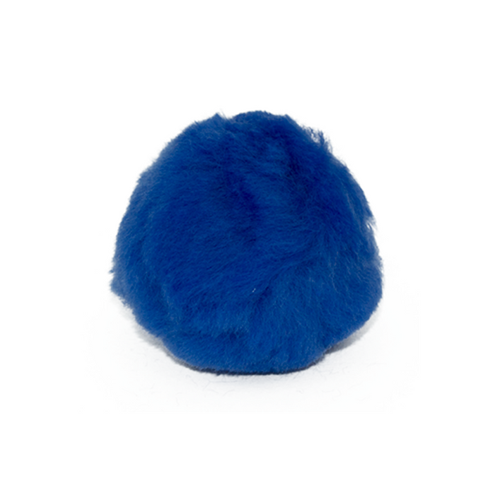 2.5 Inch Royal Blue Large Craft Pom Poms 15 Pieces - artcovecrafts.com