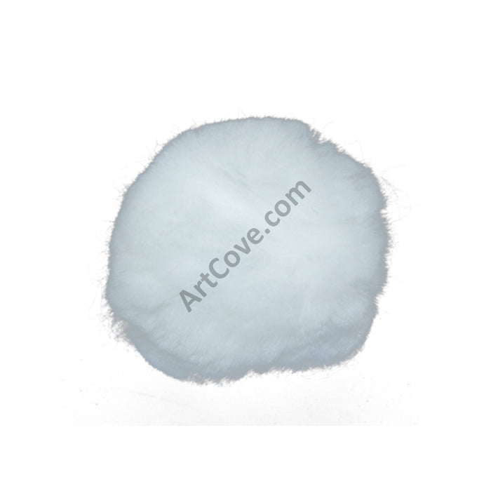 3 Inch White Large Craft Pom Poms 12 Pieces - artcovecrafts.com