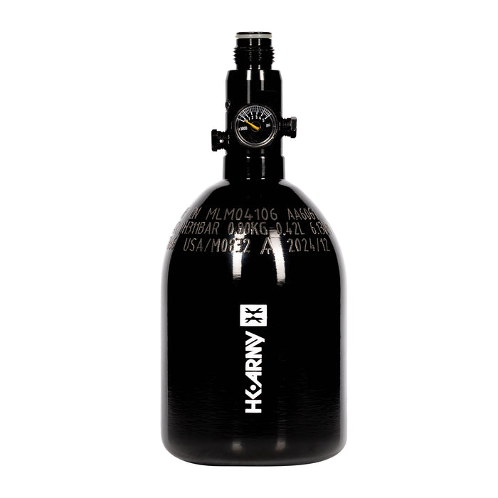 26ci / 3000psi Aluminum Compressed Air Tank - Stubby - Black