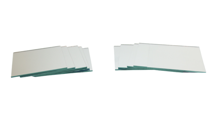 3 inch Glass Craft Small Square Mirrors 10 Pieces Mosaic Mirror Tiles - artcovecrafts.com