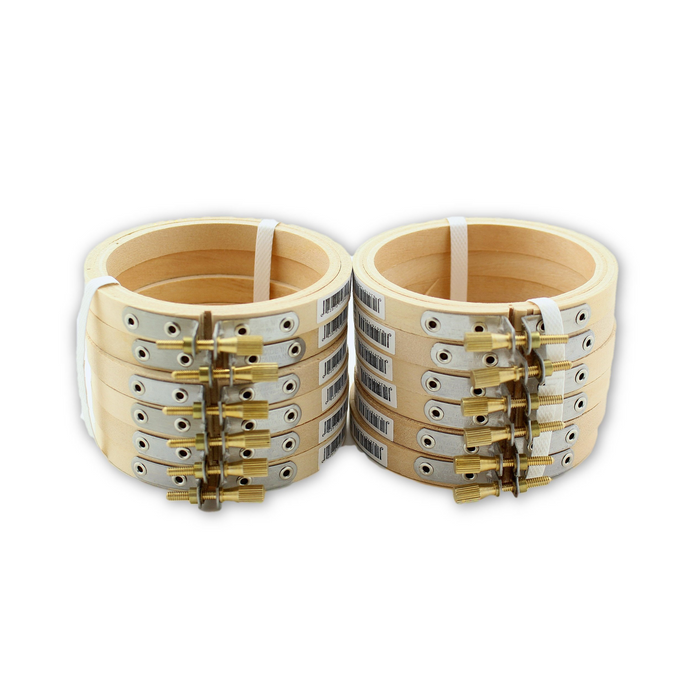 3 inch Small Round Wooden Embroidery Hoops Bulk 12 Pieces - artcovecrafts.com