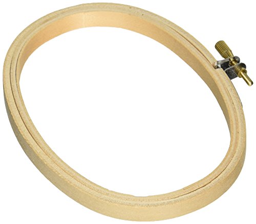 3 x 5 inch Small Oval Wooden Hand Embroidery Hoops Bulk 12 Pieces - artcovecrafts.com