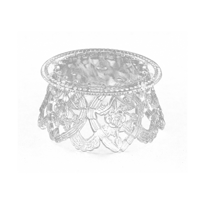 3.5 Inch Clear Plastic Ornament Base For Cake Topper Base & Favors 12 Pieces - artcovecrafts.com