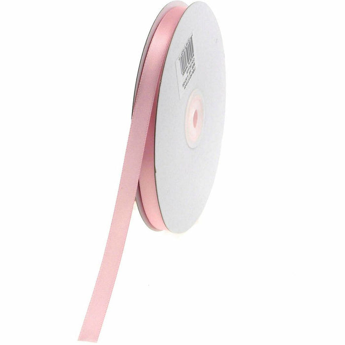 3/8 inch Pink Satin Ribbon Double Faced 100 Yard Roll