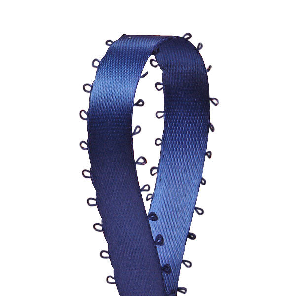 3/8 inch Royal Blue Green Picot Edge Satin Ribbon 50 Yard Roll - artcovecrafts.com