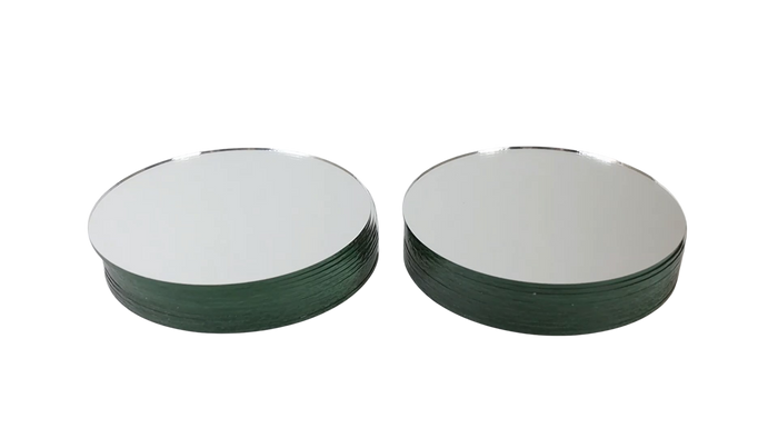 4 inch Small Round Craft Mirrors Bulk 24 Pieces
