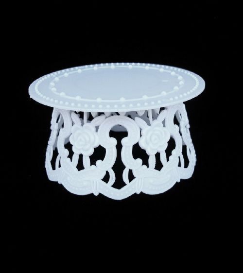 4.5 Inch White Plastic Ornament Base For Cake Topper Base & Favors 12 Pieces - artcovecrafts.com