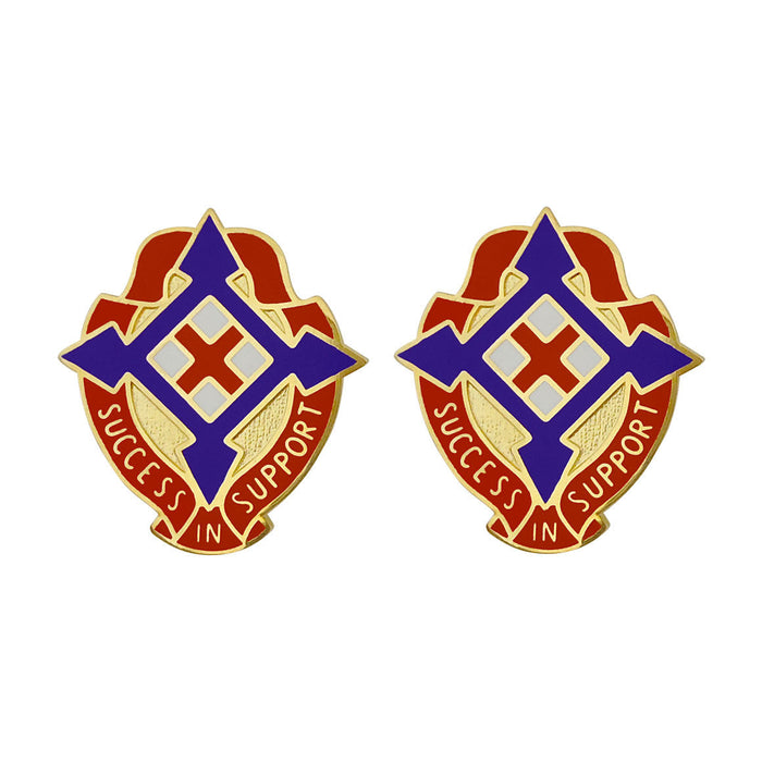 50th Area Support Group Unit Crest (Success in Support) Army Unit Crests