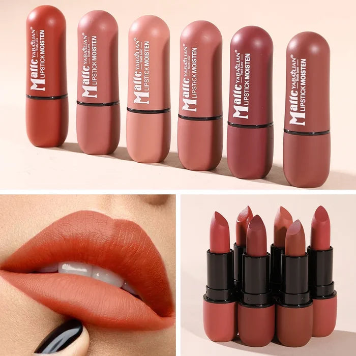 6-Color Matte Lipstick