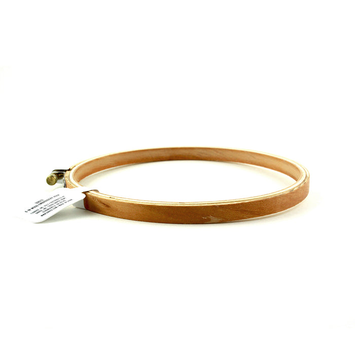 6 inch Round Wooden Embroidery Hoops Bulk 6 Pieces - artcovecrafts.com